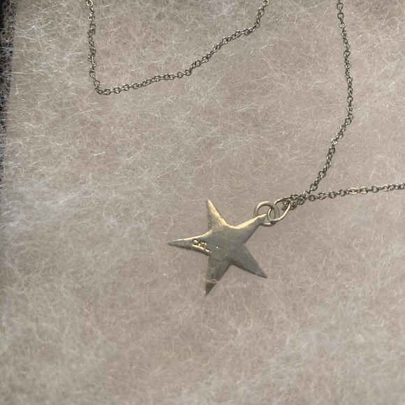Catbird silver star personalized stacking necklace with initial S - Picture 2 of 4